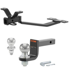 1975-1987 Jaguar XJ6 Sedan Class 1 Trailer Hitch, 1-1/4" Receiver + 2" Ball + 1-7/8" Ball Kit