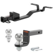 2001-2005 Kia Rio All Class 1 Trailer Hitch, 1-1/4" Receiver + 2" Ball + 1-7/8" Ball Kit