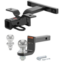 1987-1988 Porsche 924 with OEM Bumper Class 1 Trailer Hitch, 1-1/4" Receiver + 2" Ball + 1-7/8" Ball Kit