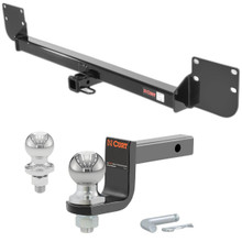 2005-2008 Mini Cooper Base, Convertible Class 1 Trailer Hitch, 1-1/4" Receiver + 2" Ball + 1-7/8" Ball Kit
