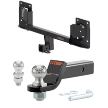 2017-2023 Tesla 3 All CURT Class 3 Trailer Hitch, 2" Receiver + 2" Ball + 1-7/8" Ball Kit