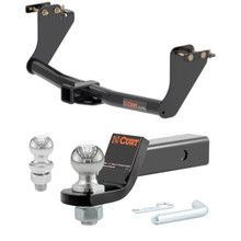 2018-2021 Mitsubishi Eclipse Cross All CURT Class 3 Trailer Hitch, 2" Receiver + 2" Ball + 1-7/8" Ball Kit