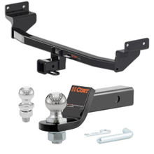 2017-2018 Kia Niro Excluding Plug-In CURT Class 3 Trailer Hitch, 2" Receiver + 2" Ball + 1-7/8" Ball Kit