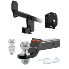 2018-2025 BMW X3 Excluding M40i CURT Class 3 Trailer Hitch, 2" Receiver + 2" Ball + 1-7/8" Ball Kit