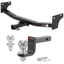 2007-2010 Jeep Patriot All Class 2 Trailer Hitch, 1-1/4" Receiver + 2" Ball + 1-7/8" Ball Kit