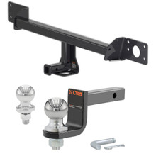 2015-2020 Mercedes-Benz C300 Sedan Class 1 Trailer Hitch, 1-1/4" Receiver + 2" Ball + 1-7/8" Ball Kit