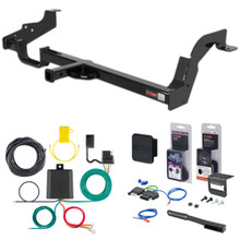 90 - 95 Subaru Legacy Wagon Curt 1-1/4" Class 2 Trailer Tow Hitch + 5-Flat Wiring Kit Tow Boat/Utility Trailer with Surge Brakes 12270