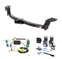 2010 - 2011 Toyota Camry Hybrid Only (Excluding SE) Curt 1-1/4" Class 2 Trailer Tow Hitch + 5-Flat Wiring Kit Tow Boat/Utility Trailer with Surge Brakes 12343