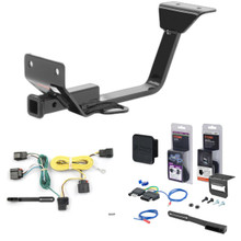 07 - 10 Jeep Grand Cherokee SRT8 Curt 1-1/4" Class 1 Trailer Tow Hitch + 5-Flat Wiring Kit Tow Boat/Utility Trailer with Surge Brakes 11103