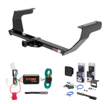2014 - 2015 Subaru XV Crosstrek Curt 1-1/4" Class 1 Trailer Tow Hitch + 5-Flat Wiring Kit Tow Boat/Utility Trailer with Surge Brakes 11286