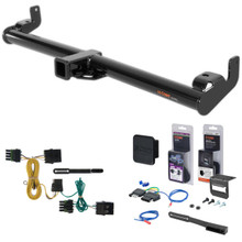 1997 Jeep Wrangler TJ Curt 2" Class 3 Trailer Tow Hitch + 5-Flat Wiring Kit Tow Boat/Utility Trailer with Surge Brakes 13430
