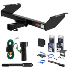 80 - 86 Ford F-250 Old body, excluding 10" drop bumper and 73 - 79 crew cab Curt 2" Class 3 Trailer Tow Hitch + 5-Flat Wiring Kit Tow Boat/Utility Trailer with Surge Brakes 13310