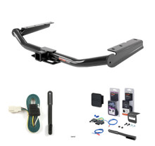 2014 - 2019 Toyota Highlander Curt 2" Class 3 Trailer Tow Hitch + 5-Flat Wiring Kit Tow Boat/Utility Trailer with Surge Brakes 13200-7