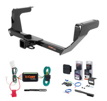 2014 - 2015 Subaru XV Crosstrek Curt 2" Class 3 Trailer Tow Hitch + 5-Flat Wiring Kit Tow Boat/Utility Trailer with Surge Brakes 13135