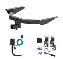 2022 - 2026 Acura MDX Curt 2" Class 3 Trailer Tow Hitch + 5-Flat Wiring Kit Tow Boat/Utility Trailer with Surge Brakes 13472