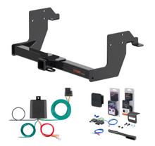 2010 - 2026 Mercedes-Benz Sprinter 3500 Standard bumper, excluding rear door step Curt 2" Class 3 Trailer Tow Hitch + 5-Flat Wiring Kit Tow Boat/Utility Trailer with Surge Brakes 13388