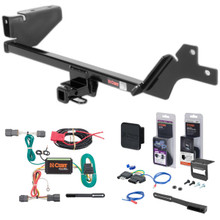 07 - 10 Kia Rondo Curt 1-1/4" Class 1 Trailer Tow Hitch + 5-Flat Wiring Kit Tow Boat/Utility Trailer with Surge Brakes 11031-1