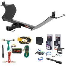 13 - 15 Mitsubishi Lancer Sedan, excluding Ralliart Curt 1-1/4" Class 1 Trailer Tow Hitch + 5-Flat Wiring Kit Tow Boat/Utility Trailer with Surge Brakes 11328