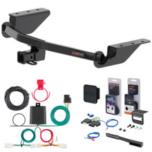 13 - 18 Toyota RAV4 Curt 2" Class 3 Trailer Tow Hitch + 5-Flat Wiring Kit Tow Boat/Utility Trailer with Surge Brakes 13406