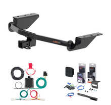 2013 - 2018 Toyota RAV4 Curt 2" Class 3 Trailer Tow Hitch + 5-Flat Wiring Kit Tow Boat/Utility Trailer with Surge Brakes 13406