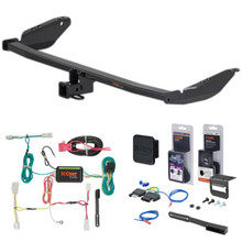 15 - 20 Toyota Sienna Curt 2" Class 3 Trailer Tow Hitch + 5-Flat Wiring Kit Tow Boat/Utility Trailer with Surge Brakes 13343