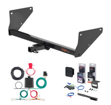 2021 - 2024 Toyota RAV4 Prime Curt 1-1/4" Class 2 Trailer Tow Hitch + 5-Flat Wiring Kit Tow Boat/Utility Trailer with Surge Brakes 12200