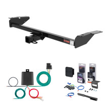 1983 - 1991 Mercury Grand Marquis Sedan Curt 2" Class 3 Trailer Tow Hitch + 5-Flat Wiring Kit Tow Boat/Utility Trailer with Surge Brakes 13707