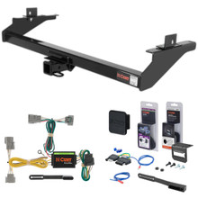 93 - 98 Toyota T100  Curt 2" Class 3 Trailer Tow Hitch + 5-Flat Wiring Kit Tow Boat/Utility Trailer with Surge Brakes 13196