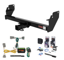 2005 - 2015 Toyota Tacoma Curt 2" Class 3 Trailer Tow Hitch + 5-Flat Wiring Kit Tow Boat/Utility Trailer with Surge Brakes 13323
