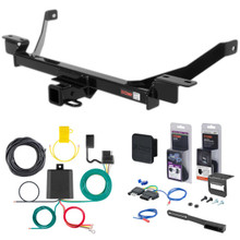 99 - 02 Mercury Villager Curt 2" Class 3 Trailer Tow Hitch + 5-Flat Wiring Kit Tow Boat/Utility Trailer with Surge Brakes 13572