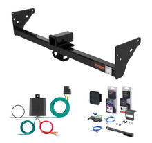 1982 - 1990 GMC S15 With roll pan bumper Curt 2" Class 3 Trailer Tow Hitch + 5-Flat Wiring Kit Tow Boat/Utility Trailer with Surge Brakes 13920-1