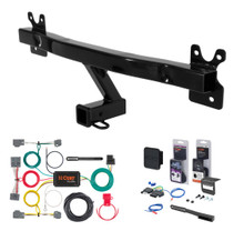 2009 - 2016 Volvo XC70 Curt 2" Class 3 Trailer Tow Hitch + 5-Flat Wiring Kit Tow Boat/Utility Trailer with Surge Brakes 13266