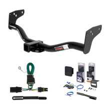 1991 - 1997 GMC Sonoma Curt 2" Class 3 Trailer Tow Hitch + 5-Flat Wiring Kit Tow Boat/Utility Trailer with Surge Brakes 13132