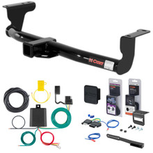 11 - 14 Nissan Murano Crosscabriolet Curt 2" Class 3 Trailer Tow Hitch + 5-Flat Wiring Kit Tow Boat/Utility Trailer with Surge Brakes 13577