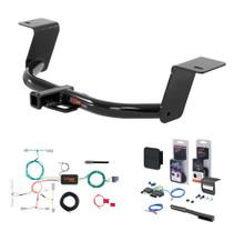 2016 - 2017 Honda Accord Coupe Curt 1-1/4" Class 1 Trailer Tow Hitch + 5-Flat Wiring Kit Tow Boat/Utility Trailer with Surge Brakes 11681