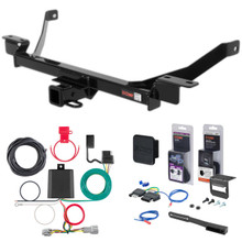 99 - 02 Nissan Quest Curt 2" Class 3 Trailer Tow Hitch + 5-Flat Wiring Kit Tow Boat/Utility Trailer with Surge Brakes 13572