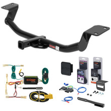 03 - 08 Pontiac Vibe GT Curt 1-1/4" Class 2 Trailer Tow Hitch + 5-Flat Wiring Kit Tow Boat/Utility Trailer with Surge Brakes 12221