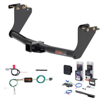 2018 - 2020 Mitsubishi Eclipse Cross Curt 2" Class 3 Trailer Tow Hitch + 5-Flat Wiring Kit Tow Boat/Utility Trailer with Surge Brakes 13273