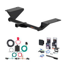 2018 - 2022 Honda Accord Sedan, excluding hybrid Curt 1-1/4" Class 1 Trailer Tow Hitch + 5-Flat Wiring Kit Tow Boat/Utility Trailer with Surge Brakes 11525