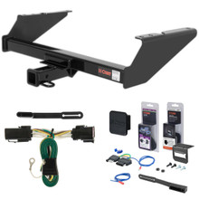 97 - 99 Ford F-250LD New body, excluding 20" spare tire Curt 2" Class 3 Trailer Tow Hitch + 5-Flat Wiring Kit Tow Boat/Utility Trailer with Surge Brakes 13038-2