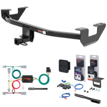 10 - 13 Mazda 3 Sedan Curt 1-1/4" Class 1 Trailer Tow Hitch + 5-Flat Wiring Kit Tow Boat/Utility Trailer with Surge Brakes 11393