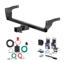 2021 - 2024 Toyota Venza Curt 2" Class 3 Trailer Tow Hitch + 5-Flat Wiring Kit Tow Boat/Utility Trailer with Surge Brakes 13468