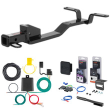 02 - 05 Kia Rio Wagon Curt 1-1/4" Class 1 Trailer Tow Hitch + 5-Flat Wiring Kit Tow Boat/Utility Trailer with Surge Brakes 11292