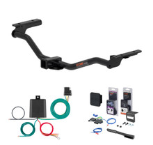 2019 Ford Police Interceptor Utility Curt 2" Class 3 Trailer Tow Hitch + 5-Flat Wiring Kit Tow Boat/Utility Trailer with Surge Brakes 13386
