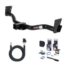 1995 - 2004 GMC Jimmy Down size Curt 2" Class 3 Trailer Tow Hitch + 5-Flat Wiring Kit Tow Boat/Utility Trailer with Surge Brakes 13300