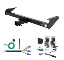 2005 - 2026 Nissan Frontier Curt 2" Class 3 Trailer Tow Hitch + 5-Flat Wiring Kit Tow Boat/Utility Trailer with Surge Brakes 13241-1