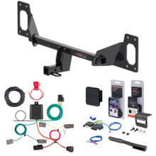 22 - 24 Honda Civic Hatchback, excluding center exhaust Curt 1-1/4" Class 1 Trailer Tow Hitch + 5-Flat Wiring Kit Tow Boat/Utility Trailer with Surge Brakes 11591