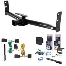 10 - 17 GMC Terrain Curt 2" Class 3 Trailer Tow Hitch + 5-Flat Wiring Kit Tow Boat/Utility Trailer with Surge Brakes 13591-1