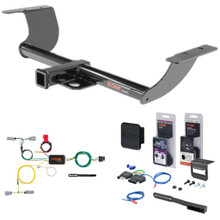 15 - 23 Dodge Challenger Excluding Demon, Hellcat and SRT Curt 2" Class 3 Trailer Tow Hitch + 5-Flat Wiring Kit Tow Boat/Utility Trailer with Surge Brakes 13236