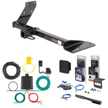 99 - 05 Volkswagen Jetta Sedan, 8th digit of VIN is 'M' Curt 1-1/4" Class 1 Trailer Tow Hitch + 5-Flat Wiring Kit Tow Boat/Utility Trailer with Surge Brakes 11070